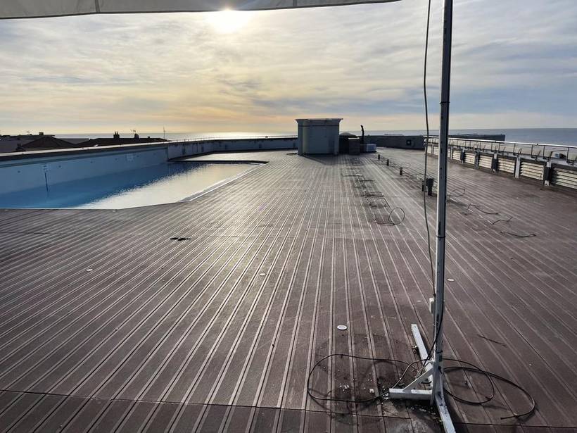 Roof top de l'hôtel Marriott — chantier