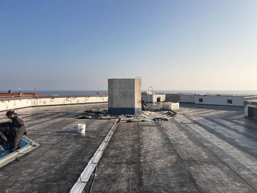 Roof top de l'hôtel Marriott — chantier