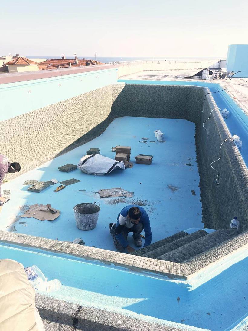 Roof top de l'hôtel Marriott — chantier