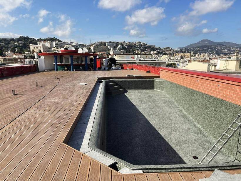 Roof top de l'hôtel Marriott — chantier
