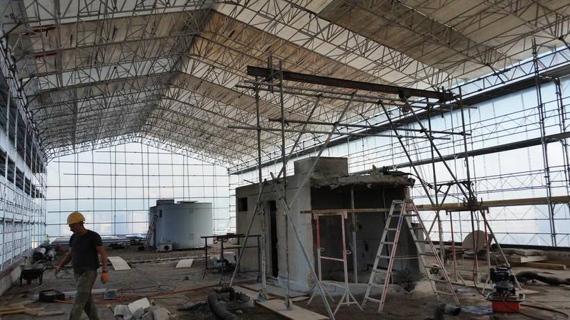 Projet de surélévation d'immeuble — chantier