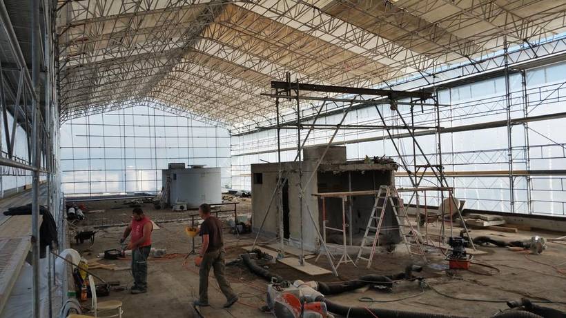 Projet de surélévation d'immeuble — chantier