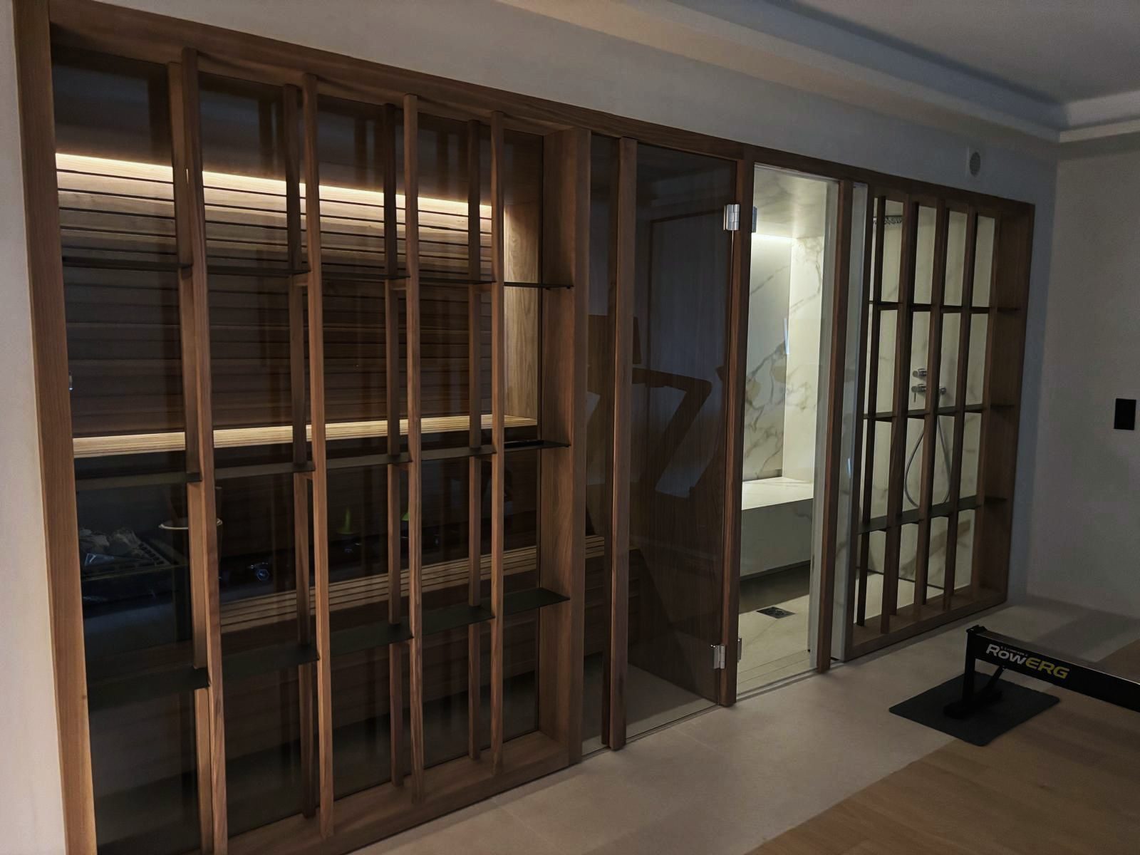 Espace spa et sauna en bois